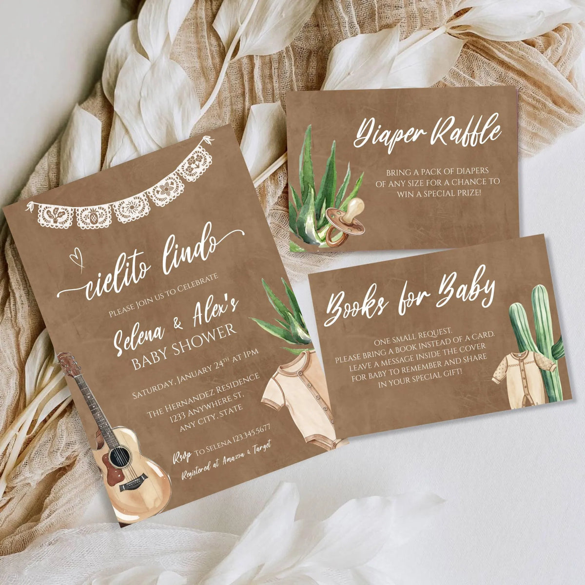 Cielito Lindo Boy Baby Shower Invitation