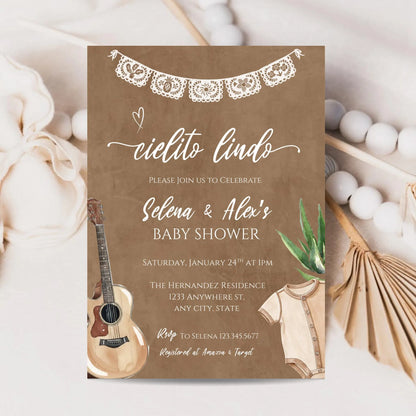 Cielito Lindo Boy Baby Shower Invitation