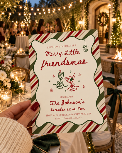 Merry Little Friendsmas Invitation