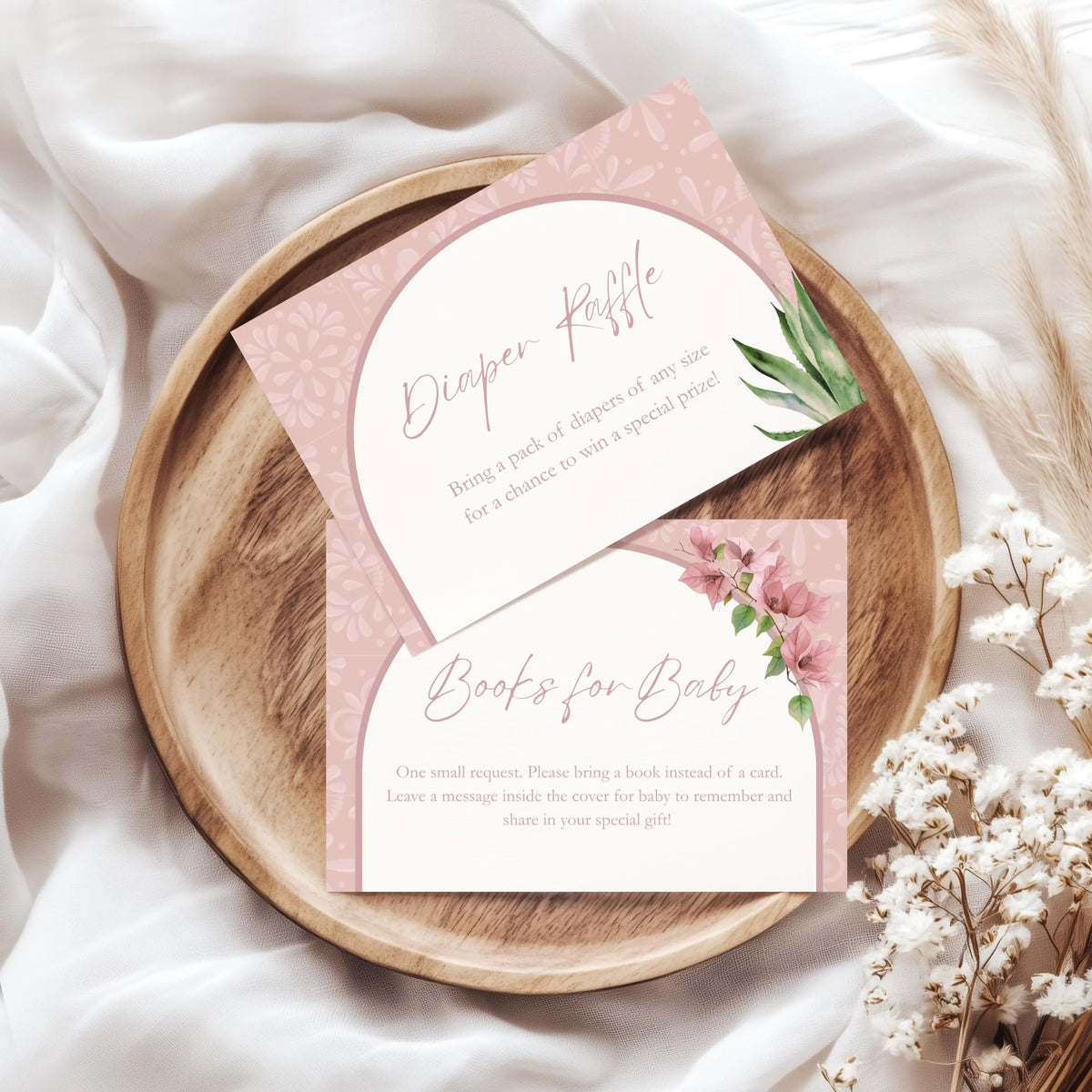 Pink Cielito Lindo Baby Shower Invitation