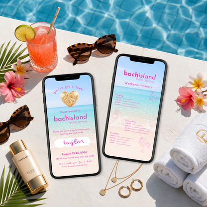 Bachisland Bachelorette Invitation