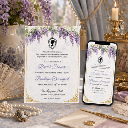 Bridgerton Bridal Shower Invitation