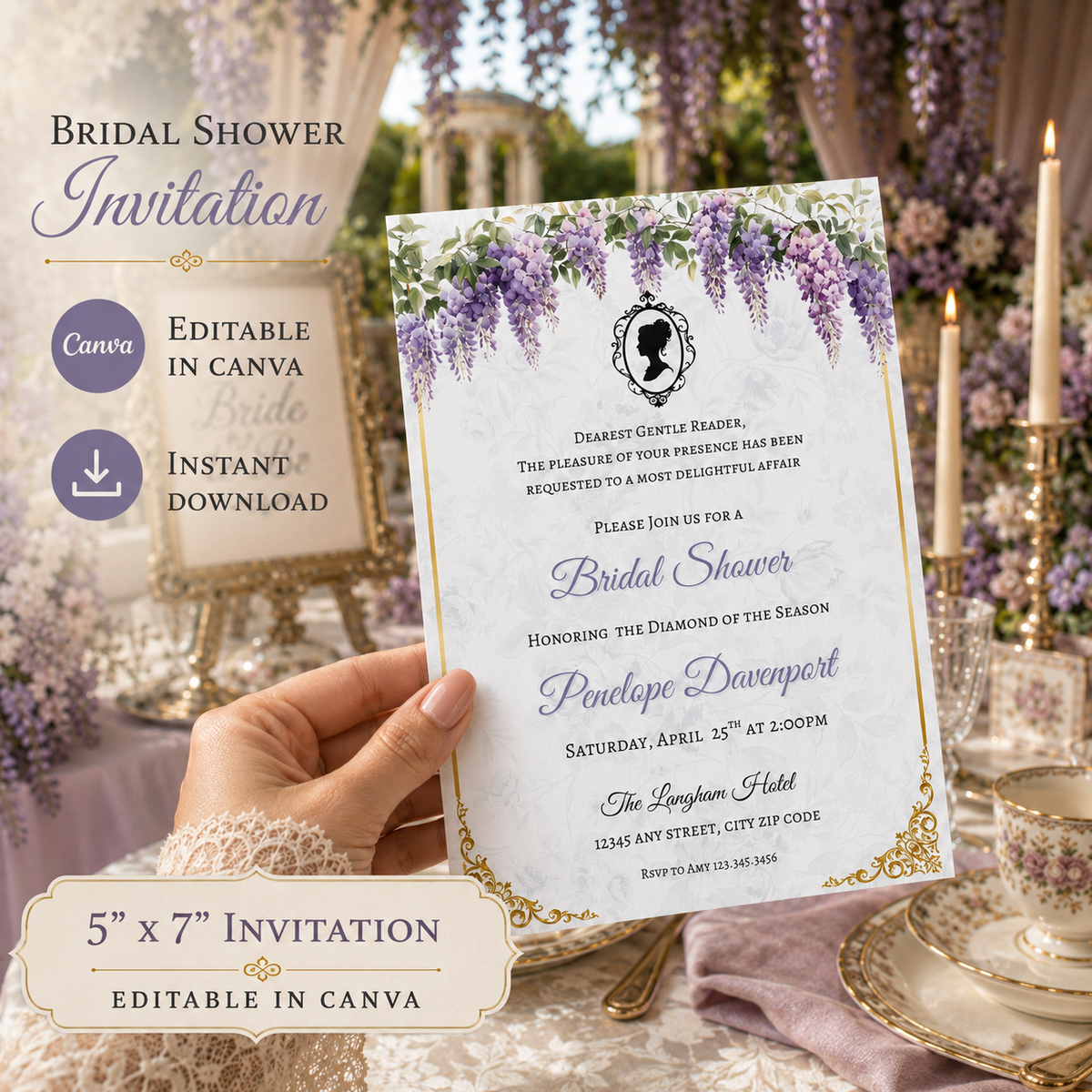 Bridgerton Bridal Shower Invitation