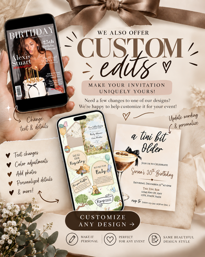 Custom Invitation Edit