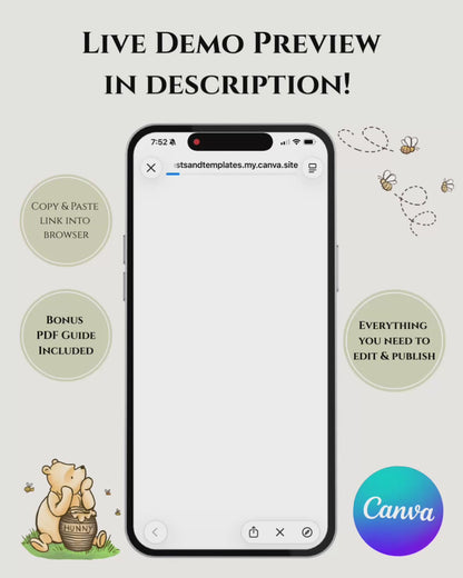 Classic Winnie the Pooh Baby Shower Invitation Website