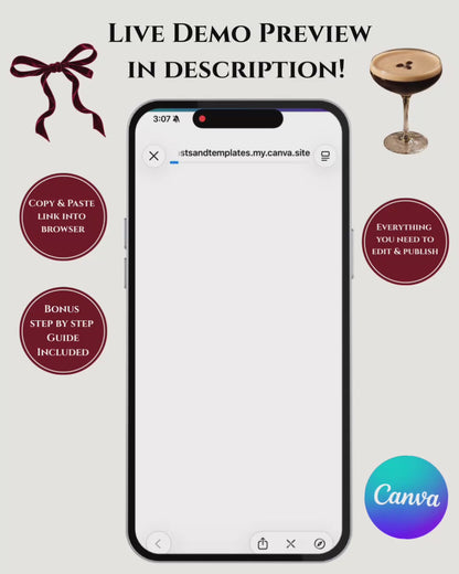 Old Money Adult Birthday Website Invitation